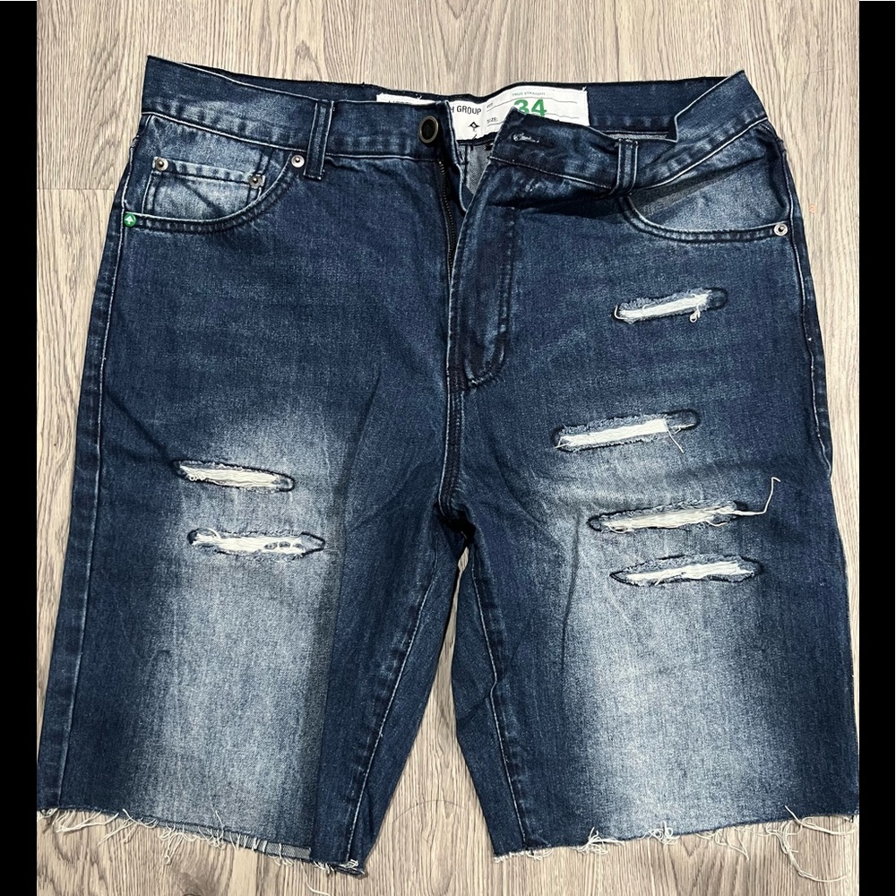 Mens LRG (Lifted Research Group) Jean Shorts.